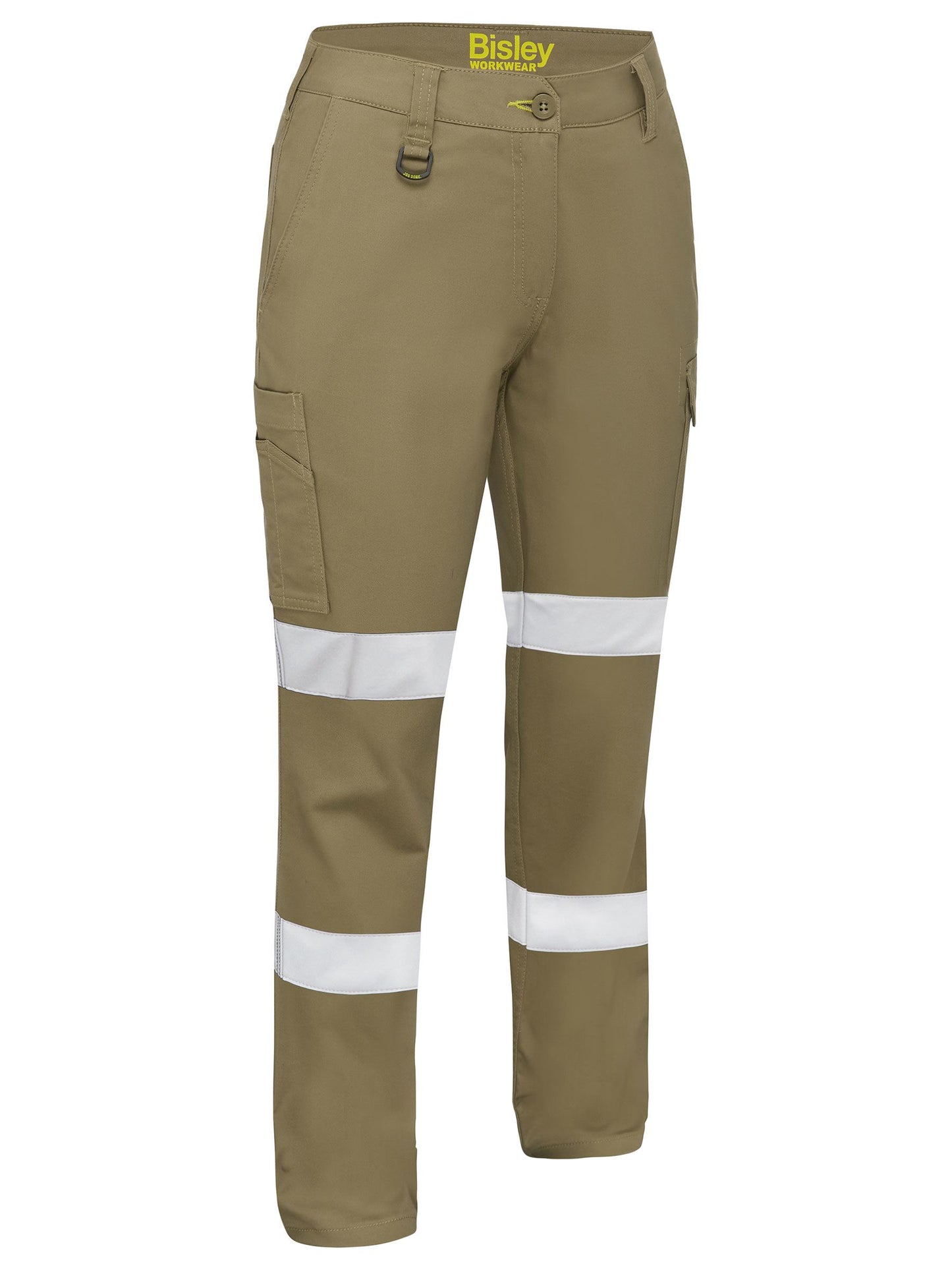 Bisley Woman's Taped Stretch Cotton Drill Cargo Pants (BPLC6008T)