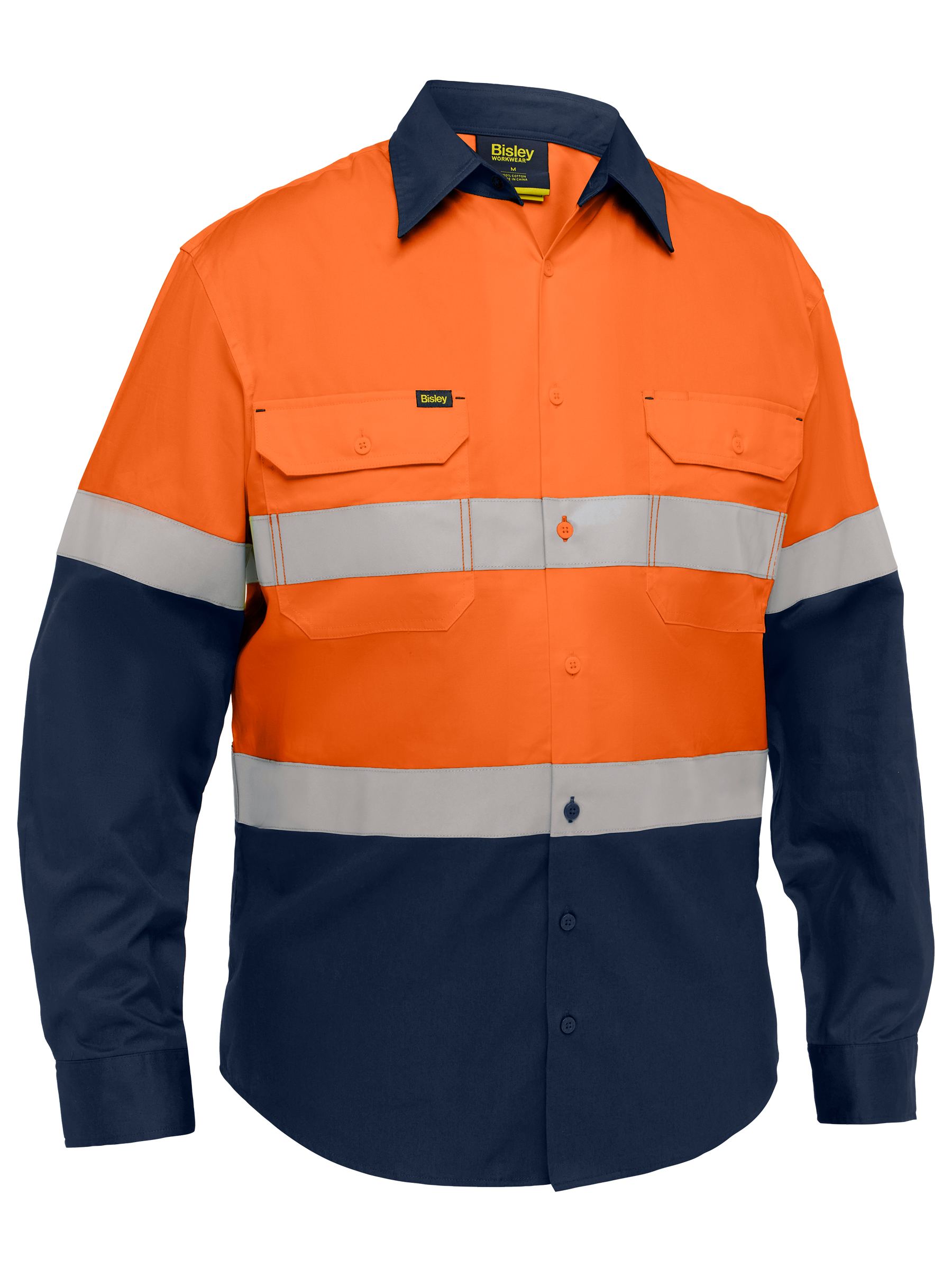 Bisley Industrial Taped Hi Vis Cool Lighweight Vented Shirt (BS6390T)