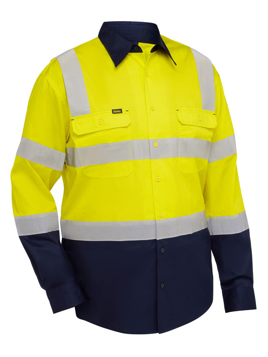 Bisley Taped Biomotion Hi Vis Cool Lightweight Vented Shirt (BS6396T)
