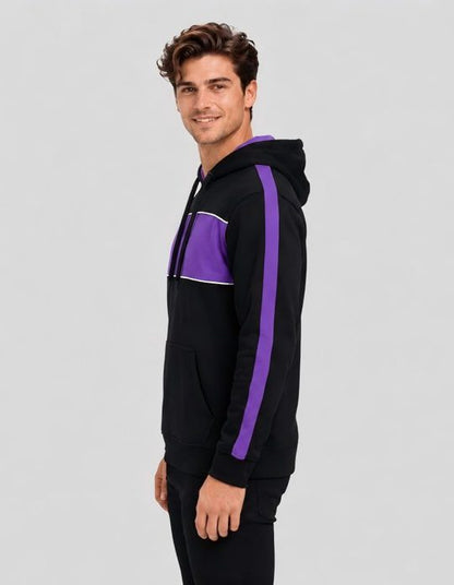 Be Seen Adults Three Toned Hoodie With Contrast (BSHD11)