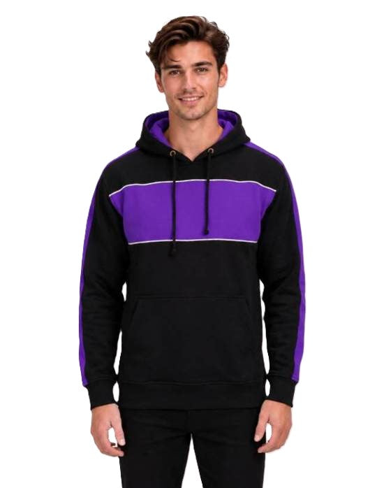 Be Seen Adults Three Toned Hoodie With Contrast (BSHD11)