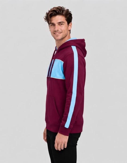 Be Seen Adults Three Toned Hoodie With Contrast (BSHD11)