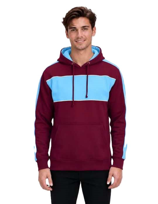 Be Seen Adults Three Toned Hoodie With Contrast (BSHD11)
