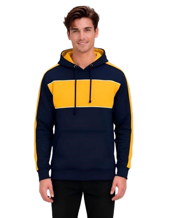 Be Seen Adults Three Toned Hoodie With Contrast (BSHD11)