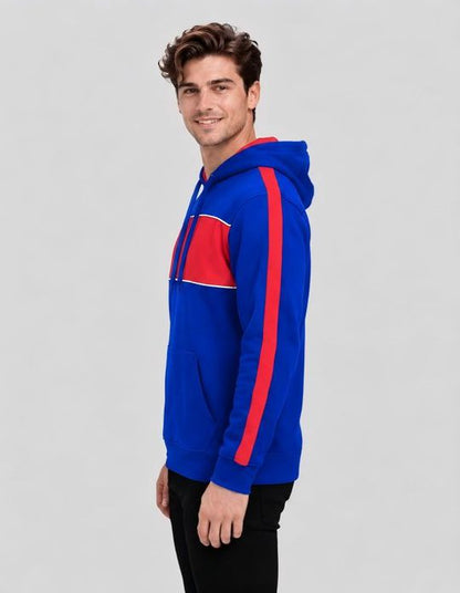 Be Seen Adults Three Toned Hoodie With Contrast (BSHD11)