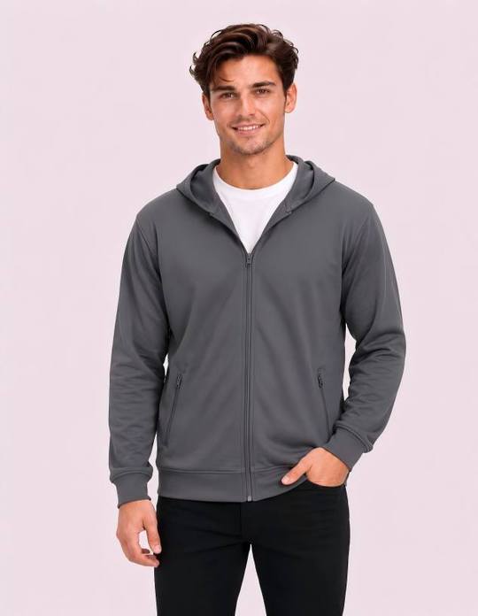 Be Seen Unisex Ultra Light Zip Hooded Hoodie (BSHD21)