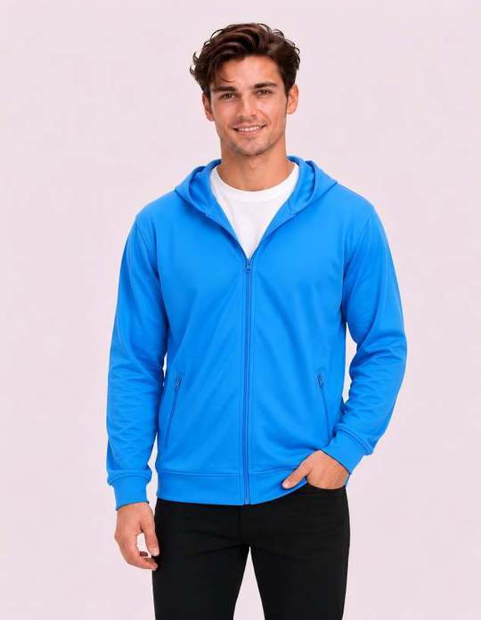 Be Seen Unisex Ultra Light Zip Hooded Hoodie (BSHD21)