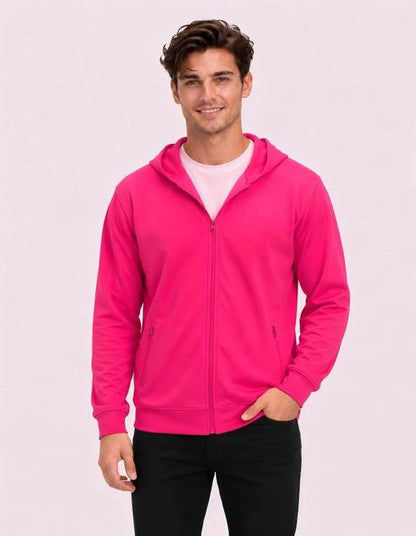Be Seen Unisex Ultra Light Zip Hooded Hoodie (BSHD21)