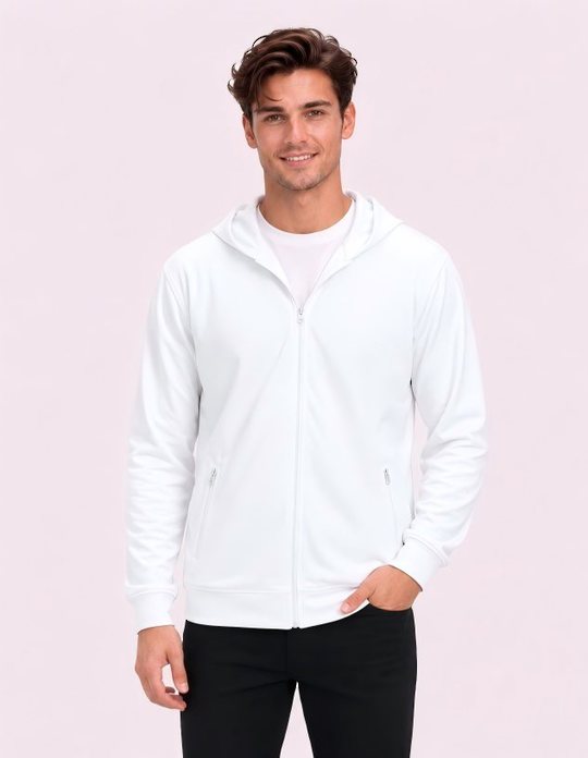 Be Seen Unisex Ultra Light Zip Hooded Hoodie (BSHD21)