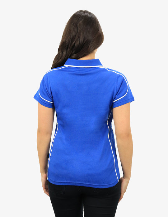 Be Seen Ladies Polo Shirt With Contrast Piping (BSP09L)