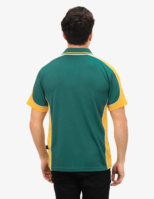 Be Seen Men's Polo Shirt With Striped Collar (BSP15)