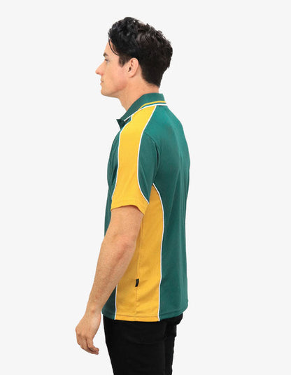 Be Seen Men's Polo Shirt With Striped Collar (BSP15)