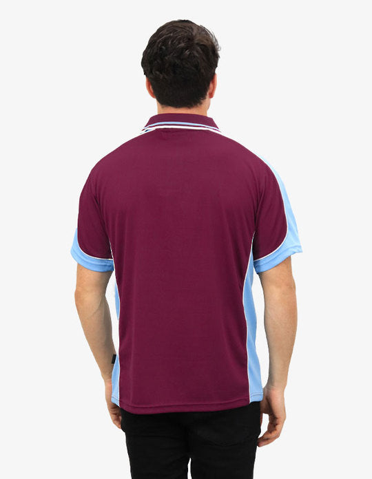 Be Seen Men's Polo Shirt With Striped Collar (BSP15)