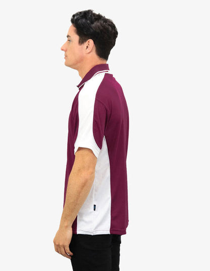 Be Seen Men's Polo Shirt With Striped Collar (BSP15)