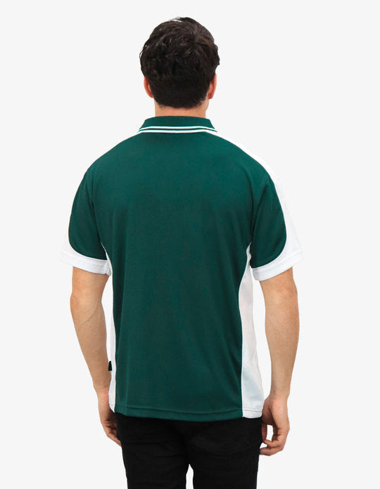 Be Seen Men's Polo Shirt With Striped Collar (BSP15)