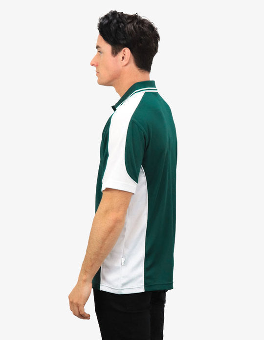 Be Seen Men's Polo Shirt With Striped Collar (BSP15)