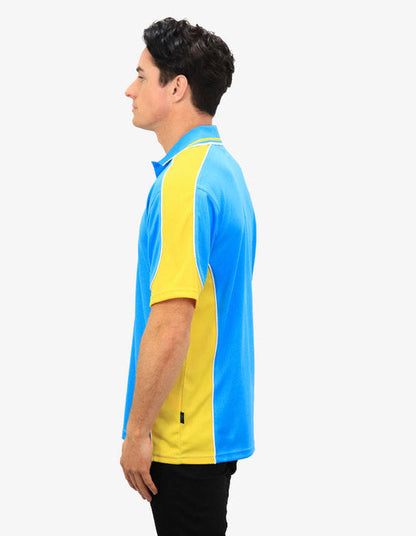 Be Seen Men's Polo Shirt With Striped Collar (BSP15)