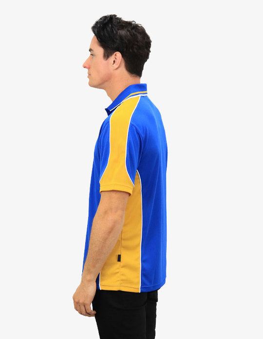 Be Seen Men's Polo Shirt With Striped Collar (BSP15)