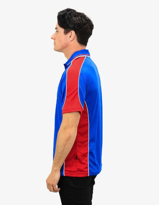 Be Seen Men's Polo Shirt With Striped Collar (BSP15)