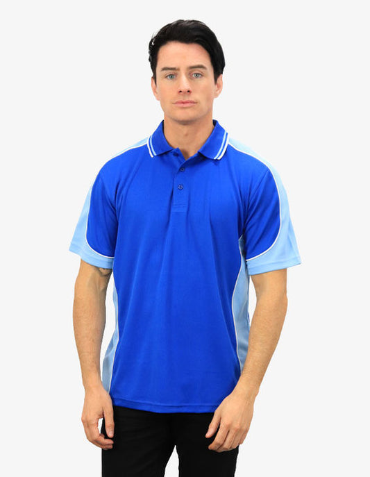 Be Seen Men's Polo Shirt With Striped Collar  6th( 7 Color ) (BSP15)
