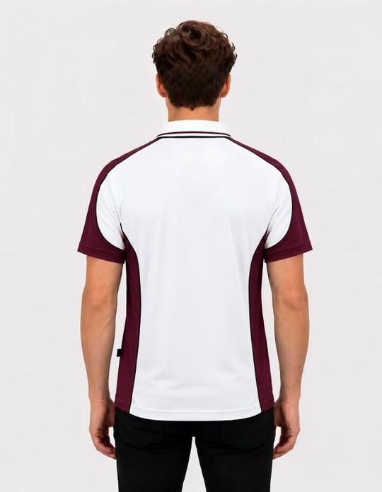 Be Seen Men's Polo Shirt With Striped Collar (BSP15)