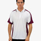 Be Seen Men's Polo Shirt With Striped Collar 7th( 9 Color All White ) (BSP15)