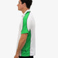 Be Seen Men's Polo Shirt With Striped Collar 7th( 9 Color All White ) (BSP15)