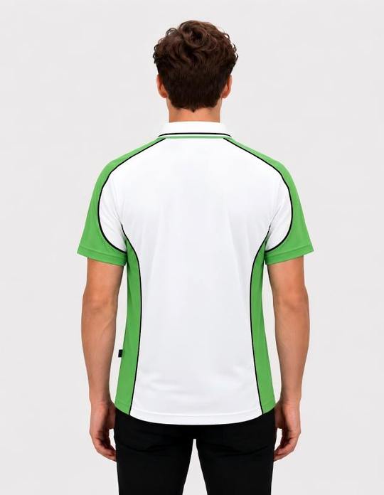 Be Seen Men's Polo Shirt With Striped Collar (BSP15)