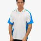Be Seen Men's Polo Shirt With Striped Collar 7th( 9 Color All White ) (BSP15)
