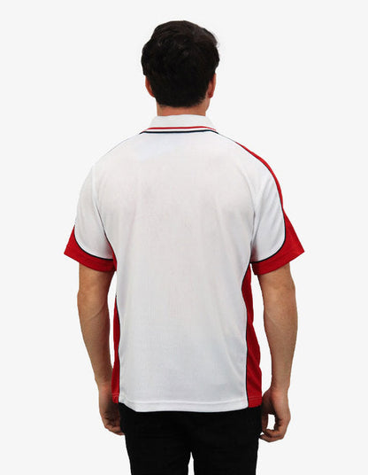 Be Seen Men's Polo Shirt With Striped Collar (BSP15)