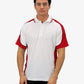 Be Seen Men's Polo Shirt With Striped Collar 7th( 9 Color All White ) (BSP15)