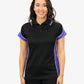 Be Seen Ladies Polo Shirt With Striped Collar 1st( 12 Color ) (BSP15L)