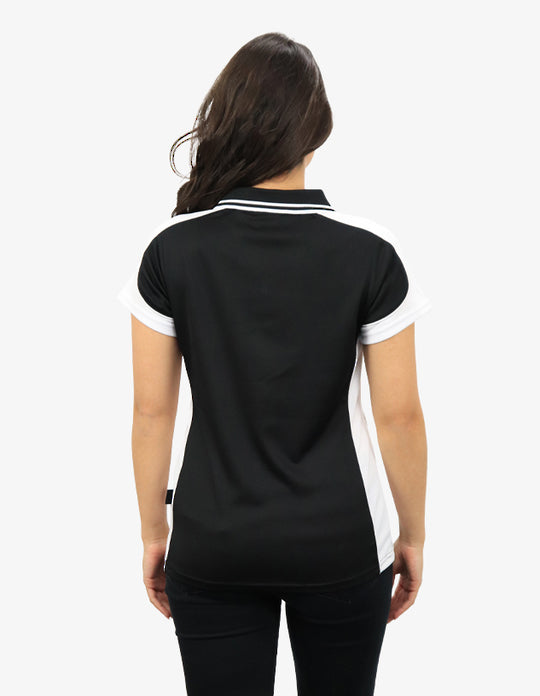 Be Seen Ladies Polo Shirt With Striped Collar 1st( 12 Color ) (BSP15L)