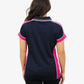 Be Seen Ladies Polo Shirt With Striped Collar 1st( 12 Color ) (BSP15L)
