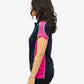 Be Seen Ladies Polo Shirt With Striped Collar 1st( 12 Color ) (BSP15L)