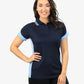 Be Seen Ladies Polo Shirt With Striped Collar 1st( 12 Color ) (BSP15L)
