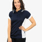 Be Seen Ladies Polo Shirt With Striped Collar 1st( 12 Color ) (BSP15L)