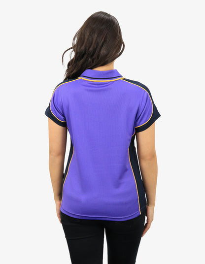 Be Seen Ladies Polo Shirt With Striped Collar 2nd( 7 Color ) (BSP15L)