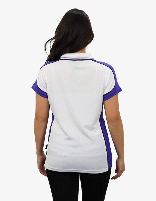 Be Seen Ladies Polo Shirt With Striped Collar (BSP15L)