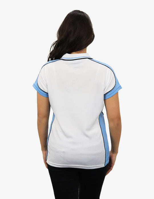 Be Seen Ladies Polo Shirt With Striped Collar (BSP15L)