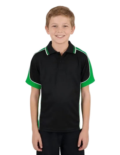 Be Seen Kids Polo Shirt With Striped Collar (BSP16K)