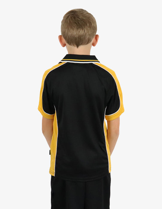 Be Seen Kids Polo Shirt With Striped Collar 1st( 7 Black Color ) (BSP16K)