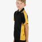 Be Seen Kids Polo Shirt With Striped Collar 1st( 7 Black Color ) (BSP16K)