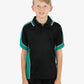 Be Seen Kids Polo Shirt With Striped Collar 1st( 7 Black Color ) (BSP16K)