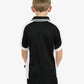 Be Seen Kids Polo Shirt With Striped Collar 1st( 7 Black Color ) (BSP16K)