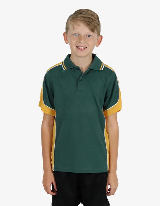 Be Seen Kids Polo Shirt With Striped Collar (BSP16K)