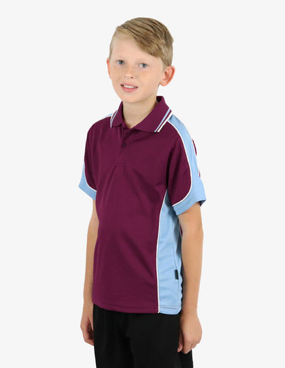 Be Seen Kids Polo Shirt With Striped Collar 2nd( 10 Color ) (BSP16K)