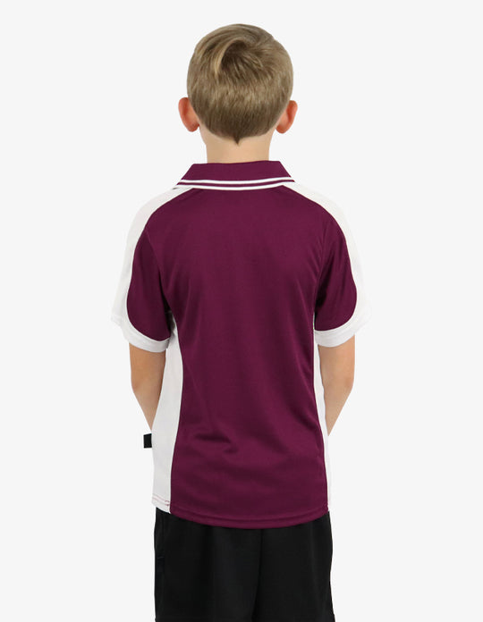 Be Seen Kids Polo Shirt With Striped Collar (BSP16K)