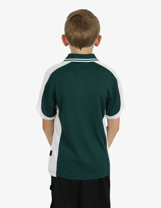 Be Seen Kids Polo Shirt With Striped Collar (BSP16K)