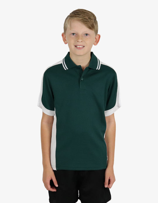 Be Seen Kids Polo Shirt With Striped Collar (BSP16K)